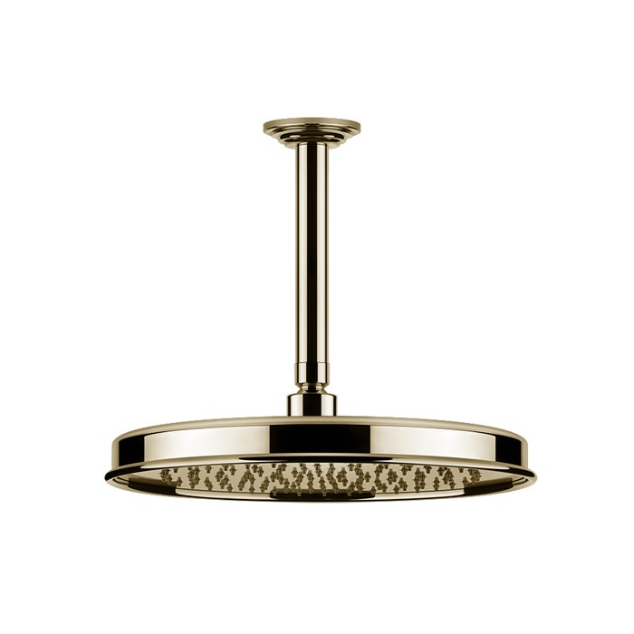 Gessi Верхний душ d300 мм., с потолочным держателем 293 мм., Venti20, 65153#710 цвет: brass pvd