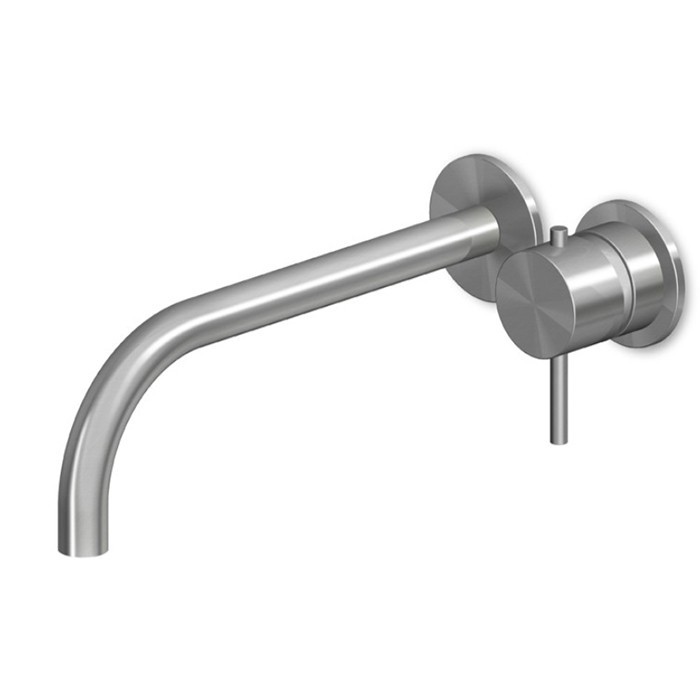 Zucchetti смеситель для раковины, встраиваемый, изилв: 23см, внешняя часть, helm, матовая нержавеющая сталь арт. zhe720.x