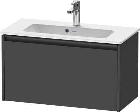 Duravit тумба подвесная под раковину 390 мм х 810 мм х 440 мм, ketho.2, k25056049490000 цвет: графит матовый