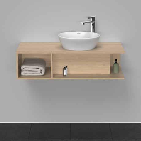 Duravit тумба подвесная под раковину справа 1000 мм х 480 мм, d-neo, de493903030 цвет: натуральный дуб