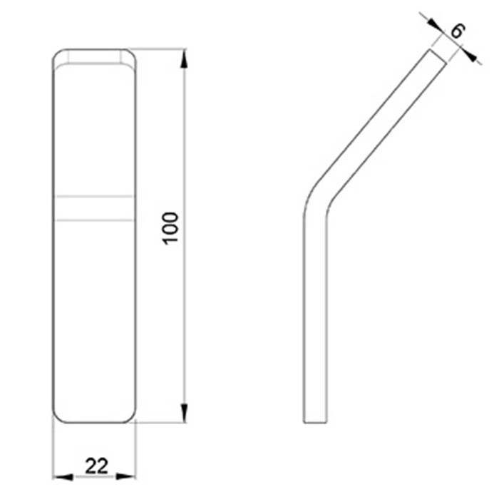 Almar крючок для полотенец, showers accessories, e310001.mb цвет: черный