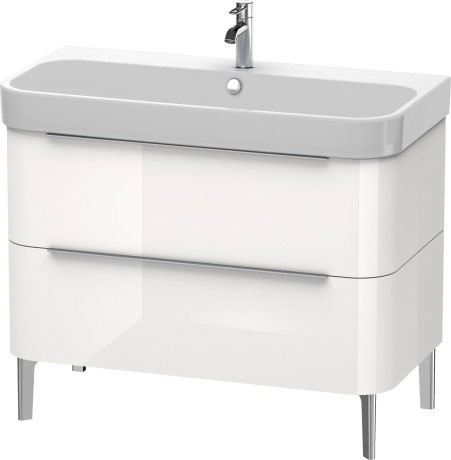 Duravit тумба напольная под раковину, happy d.2, h2637402222 цвет: белый глянцевый