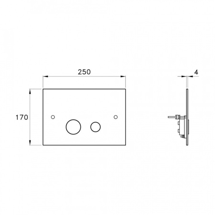 Stella клавиша смыва, без коллекции, бронза арт. un09500bz00