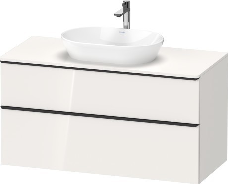 Duravit тумба подвесная под раковину 1200 мм х 550 мм и консолью, d-neo, de496902222 цвет: белый глянцевый