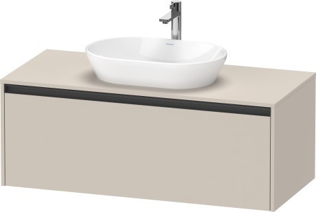 Duravit тумба подвесная под раковину 550 мм х 1200 мм х 459 мм, ketho.2, k24887083830000 цвет: серо-коричневый суперматовый