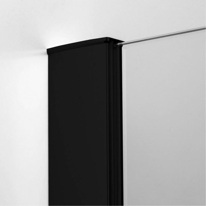 Душевое ограждение r 80x90x195, New trendy New renoma black, черный арт. D-0202A/D-0111B