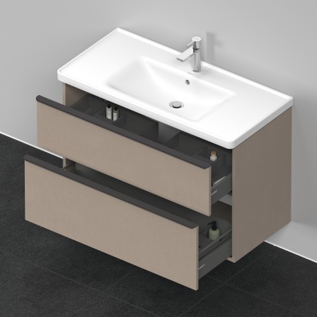 Duravit тумба подвесная под раковину 984 мм х 452 мм, d-neo, de435607575 цвет: лён