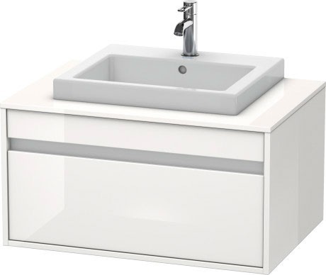 Duravit тумба подвесная под раковину с выдвижным ящиком, ketho, kt679402222 цвет: белый глянцевый