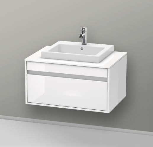 Duravit тумба подвесная под раковину с выдвижным ящиком, ketho, kt679402222 цвет: белый глянцевый