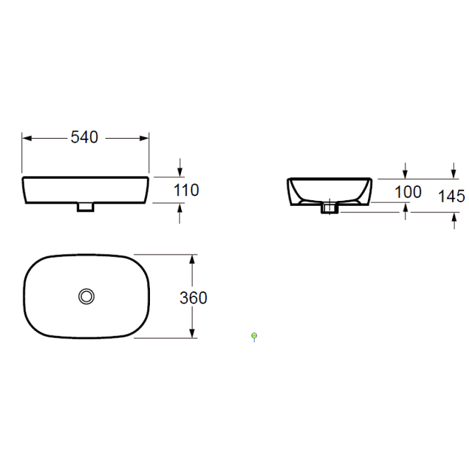 Ceramicanova раковина накладная loft, 815410 цвет: белый