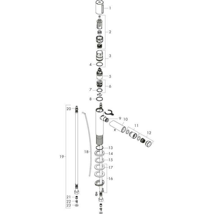 AXOR смеситель для биде, Uno, черный арт. 45210340