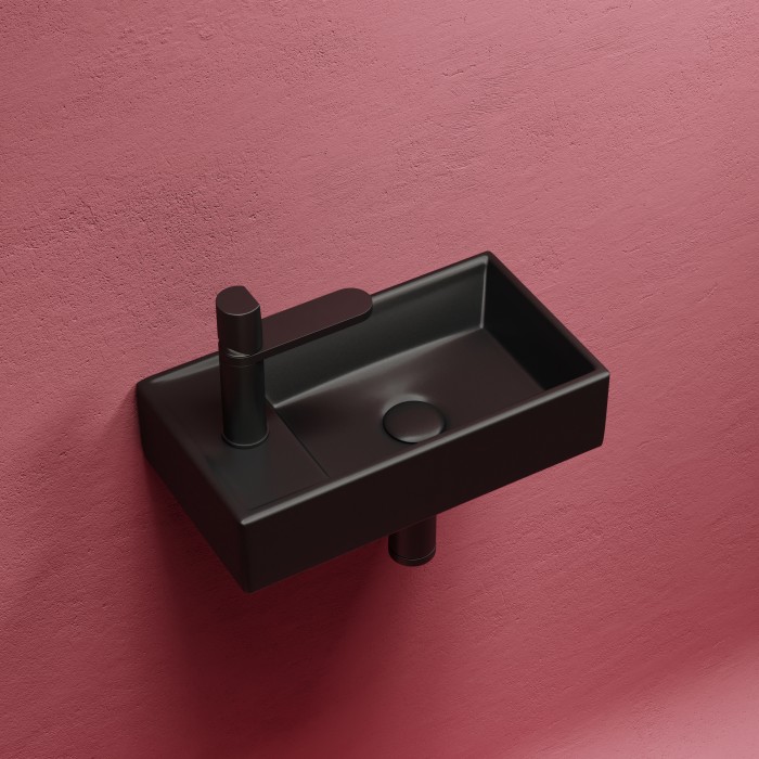 Ceramicanova раковина подвесная element, cn6051rmb цвет: чёрный