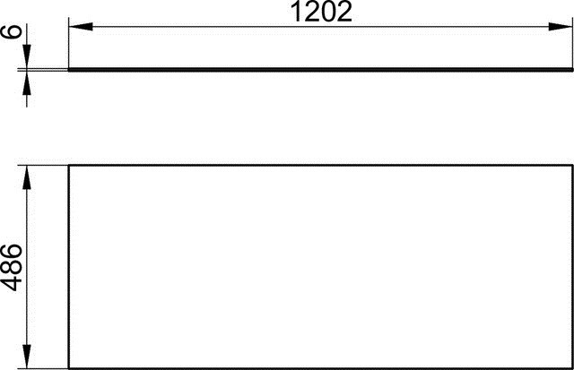 Keuco верхняя декоративныя панель для тумбы 1200 мм, edition 90, арт. 39028 279000