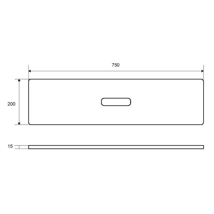 Полка на ванну, Excellent ZEN, арт. DOEX.1101.750.TR