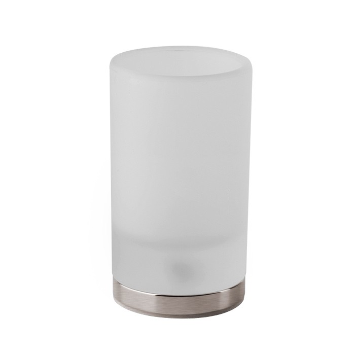 Gessi Стакан для зубных щеток настольный, сатинированное стекло, Emporio Accessories, 38833#149 цвет: finox brushed nickel