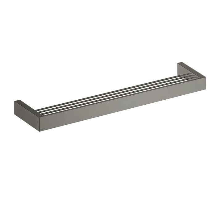 Gessi Полочка 60см., подвесная, Rettangolo, 20949#707 цвет: шлифованный черный металлик