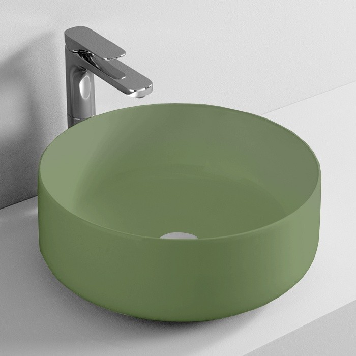 ArtCeram раковина (накладная), col001 44 00 cognac цвет: зеленый
