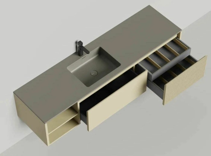 Salini подвесная тумба 1800, domino, 27d118ona цвет: бежевый