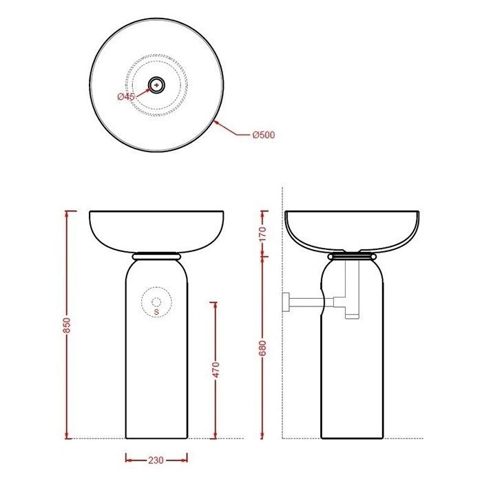 ArtCeram пьедестал под раковину, joc001 89 00 jolie цвет: белый
