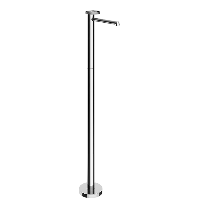 Gessi Смеситель для раковины, напольный, излив: 17.4см, внешняя часть, Anello, 63393#031 цвет: хром