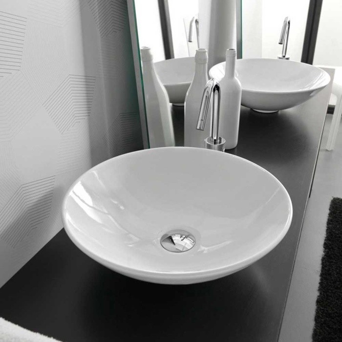 ArtCeram раковина (накладная), psl001 01 00 polis цвет: белый глянцевый