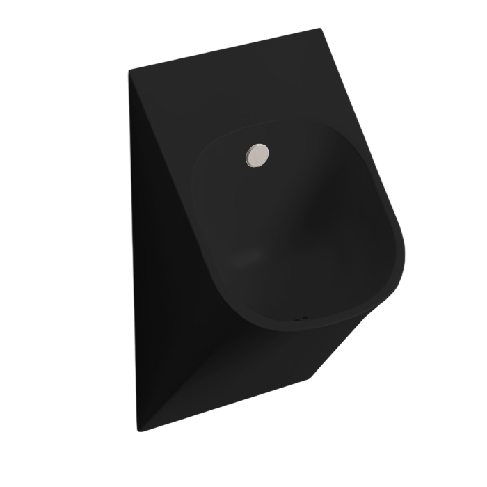 Писсуар 33x31хh62 см, черный матовый/покрытие Saniglaze, Art Ceram La Fontana арт. LFO002 17 34