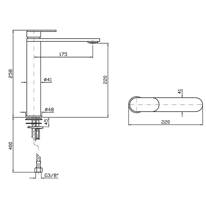 Zucchetti смеситель для раковины, на 1 отв., с донным капаном, octo, brushed british gold pvd арт. zoc568.p31