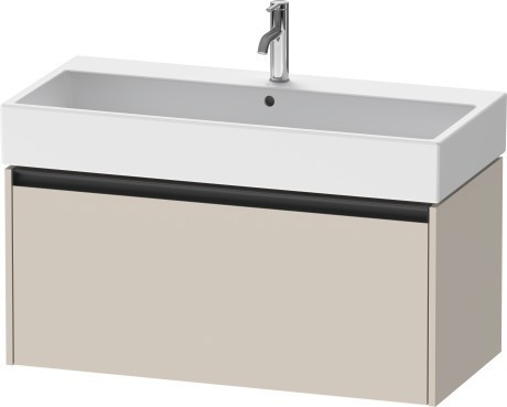 Duravit тумба подвесная под раковину 460 мм х 984 мм х 440 мм, ketho.2, k25078083830000 цвет: серо-коричневый суперматовый