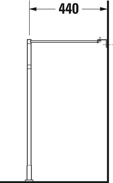 Duravit металлическая консоль для раковины, starck 3, 0030641000 цвет: хром
