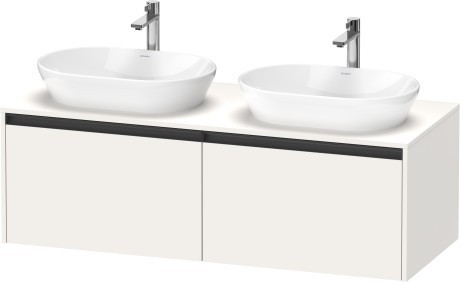 Duravit тумба подвесная под две раковины 550 мм х 1400 мм х 459 мм, ketho.2, k24888b84840000 цвет: белый суперматовый