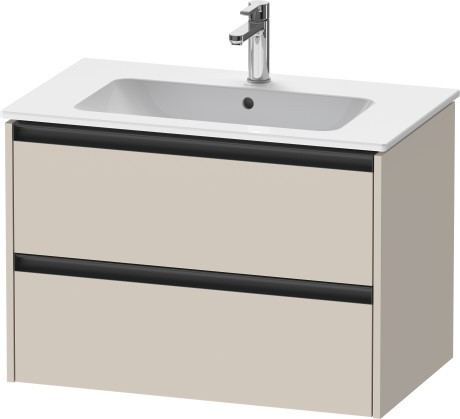 Duravit тумба подвесная под раковину 480 мм х 810 мм х 550 мм, ketho.2, k25263083830000 цвет: серо-коричневый суперматовый