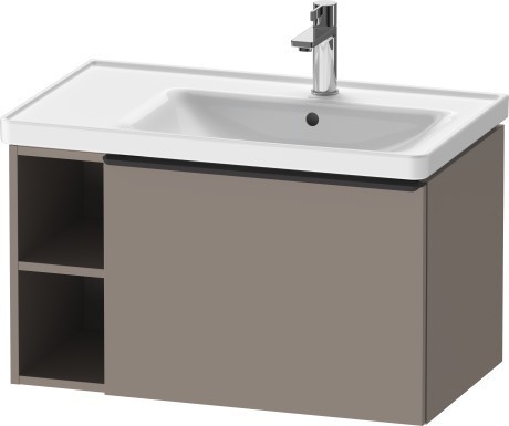 Duravit тумба подвесная под раковину 784 мм х 452 мм, d-neo, de425704343 цвет: базальт матовый