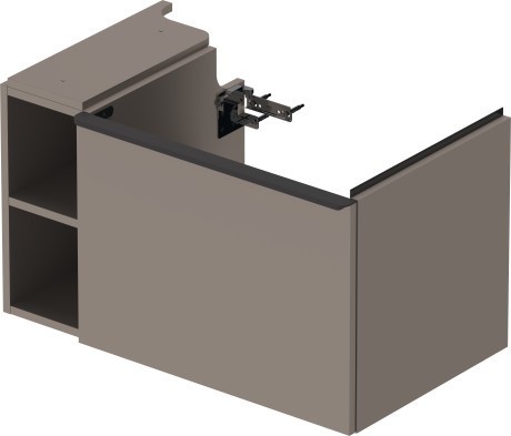 Duravit тумба подвесная под раковину 784 мм х 452 мм, d-neo, de425704343 цвет: базальт матовый