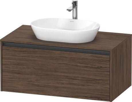 Duravit тумба подвесная под раковину 550 мм х 1000 мм х 459 мм, ketho.2, k24886021210000 цвет: орех темный
