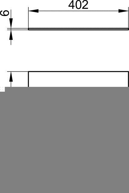 Keuco верхняя декоративныя панель для тумбы 400 мм, edition 90, арт. 39024 279000