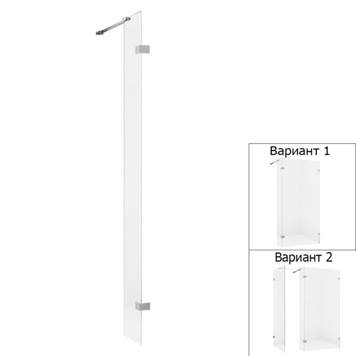 Стенка 43x200, New trendy Eventa chrome, хром арт. EXK-4641