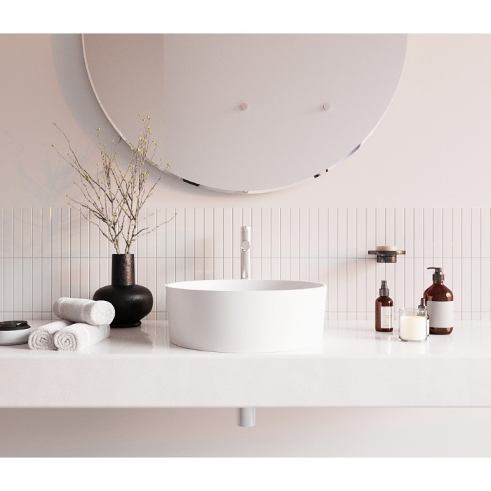 Раковина, накладная d40,5, Whitecross Agate, белый мат арт. 0701.040040.200