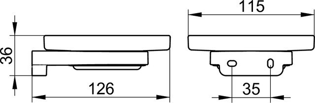 Keuco мыльница из хрусталя без держателя, collection moll, прозрачный арт. 12755 009000