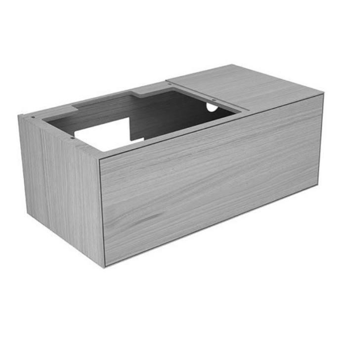 Keuco тумба под умывальник, 1050х400х535 мм отверстие слева 1 ящик фасад дуб, edition lignatur, арт. 33341 700111