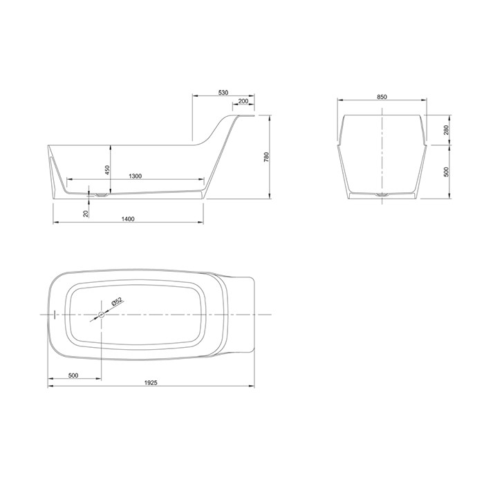 Knief ванна 192х85х78/50см., со сливом, Pride, 0600-070-01 цвет: белый