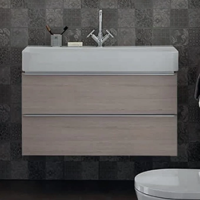 LAUFEN тумба с 2-я ящиками + раковина 950х420х115 мм, SPACE - 4.1020.2.160.101.1+1028.7