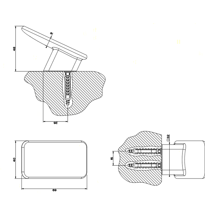 Gessi Крючок настенный, iSpa, 41721#031 цвет: хром