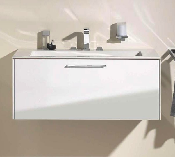 Keuco раковина подвесная встраиваемая с тремя отверстиями под смеситель, со сливом-переливом, royal 60, белый арт. 32150 311003