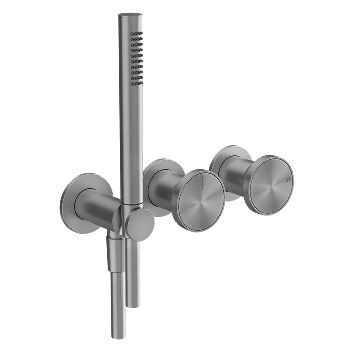Gessi Смеситель для ванны встраиваемый на 2 выхода, с ручной лейкой, Origini, 66036#031 цвет: хром