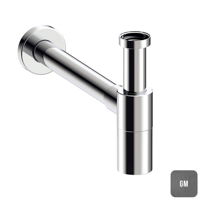 Сифон для раковины, Almar, E096002.GM цвет: оружейный металл брашированный PVD