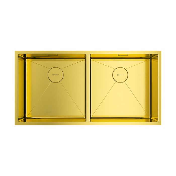 Omoikiri кухонная мойка Taki 86-2-U/IF Side, светлое золото арт. 4993792