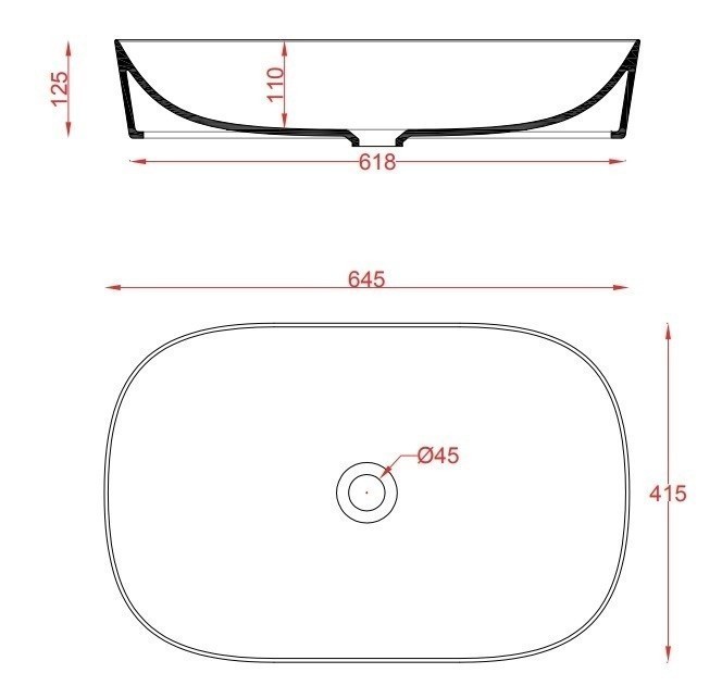 ArtCeram раковина (накладная), ghl002 15 00 ghost цвет: серый матовый