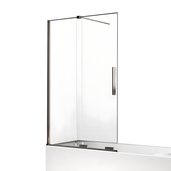 Шторка для ванны smart 150x150, New trendy Smart chrome, хром арт. EXK-4101