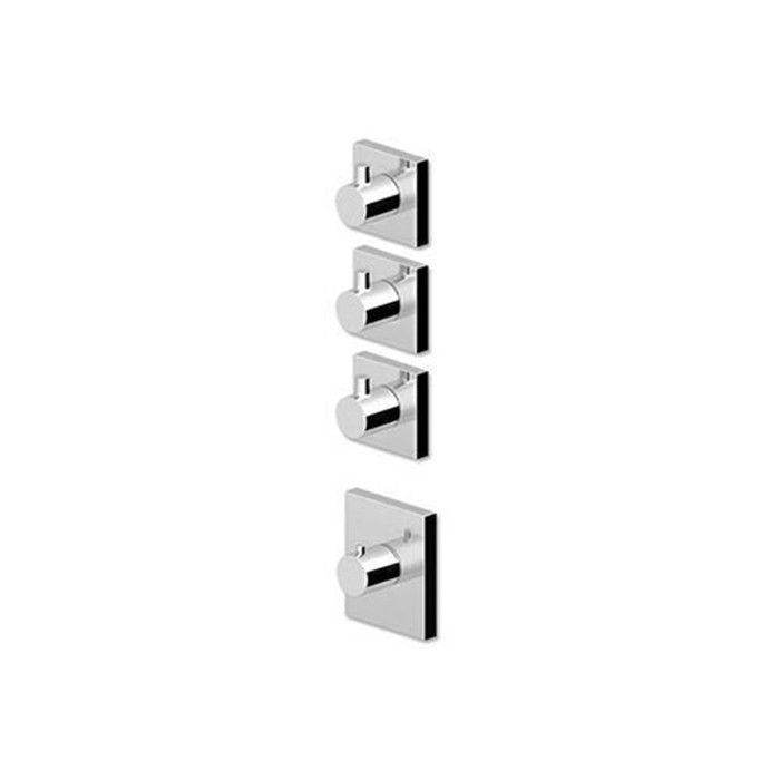 Zucchetti встроенный термостатический смеситель, 1/2”, с 3 запорными клапанами, pan, хром арт. zp8661 r97822