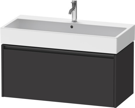 Duravit тумба подвесная под раковину 460 мм х 984 мм х 440 мм, ketho.2, k25078080800000 цвет: графит суперматовый
